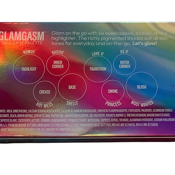 Formula Z Glamgasm Face & Eye Palette Six Eyeshadows Blush Highlighter 5.5g NEW - Picture 4 of 7